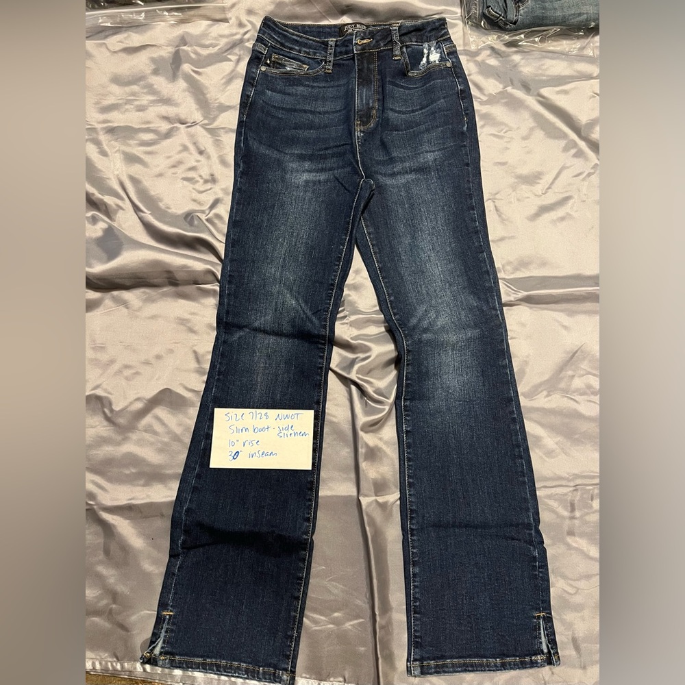 Judy Blue Women's Boot Cut Jeans - Dark Blue size 7